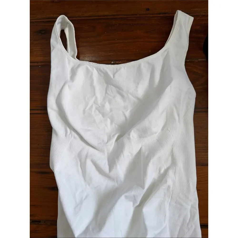 Blanqi maternity long line belly support stretch tank camisole set of 2 sz S